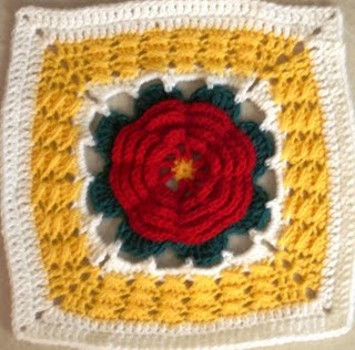 Wind Mill Afghan - Crochet Crazy Quilt - Vintage 1947 Crochet