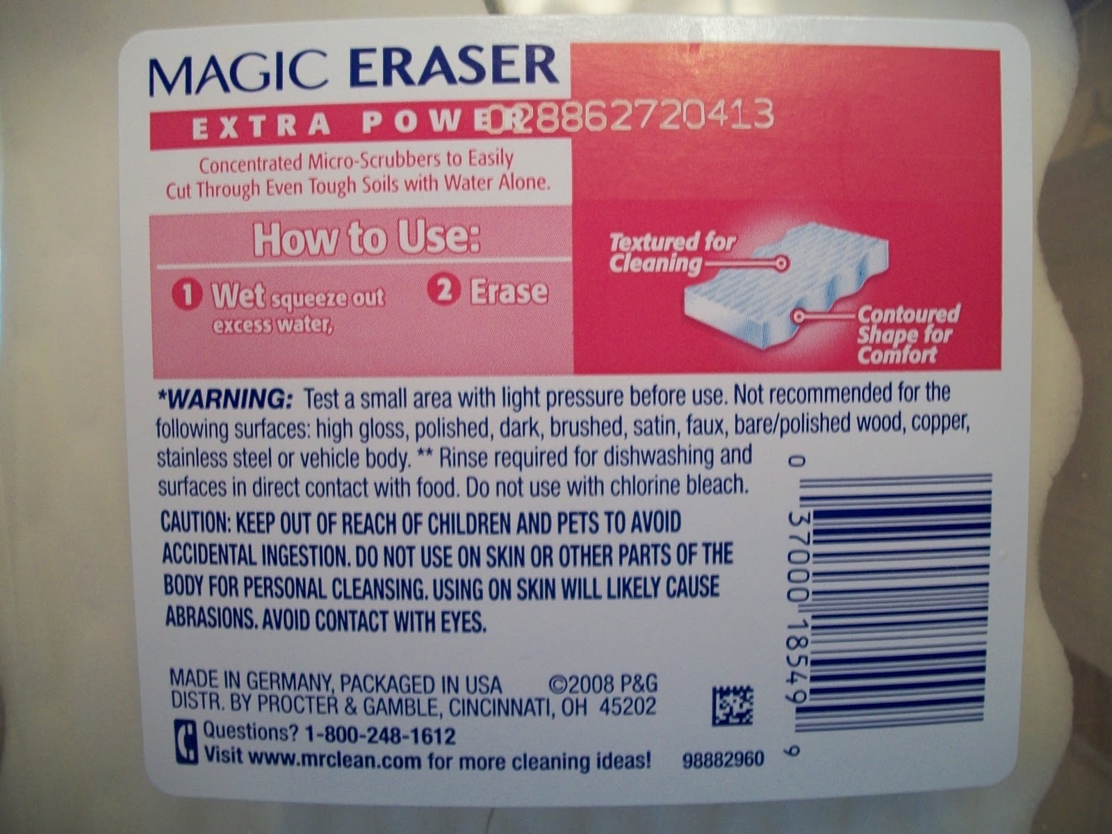 Cats, Kids and Crafts: Magic Eraser