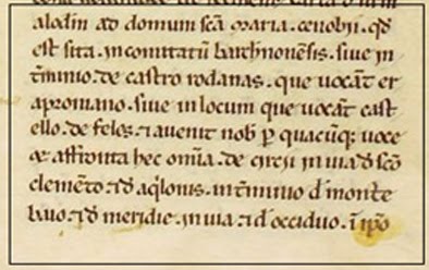 primer document on apareix el nom de Sant Climent