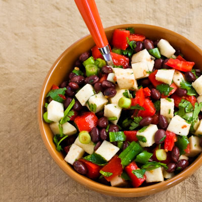 Black Bean Salad with Jicama, Tomatoes, and Cilantro