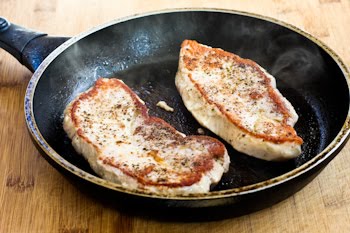 Pan-Fried and Roasted Pork Chops with Apricot-Dijon Sauce - Kalyn's Kitchen