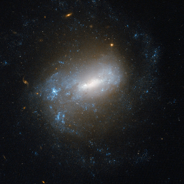 Spiral Galaxy NGC 1345 by Hubble: Islands of Stars in the River