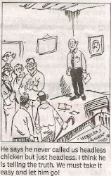 headless laxman cartoons chickens ramblings random revisited