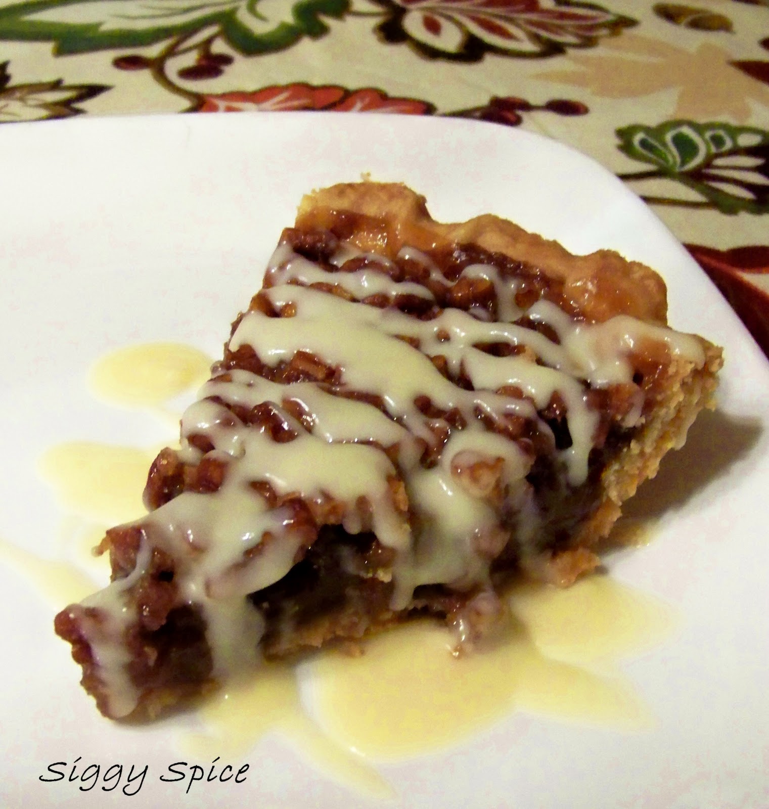 Siggy Spice THE Pecan Pie with Whiskey Maple Cream Sauce