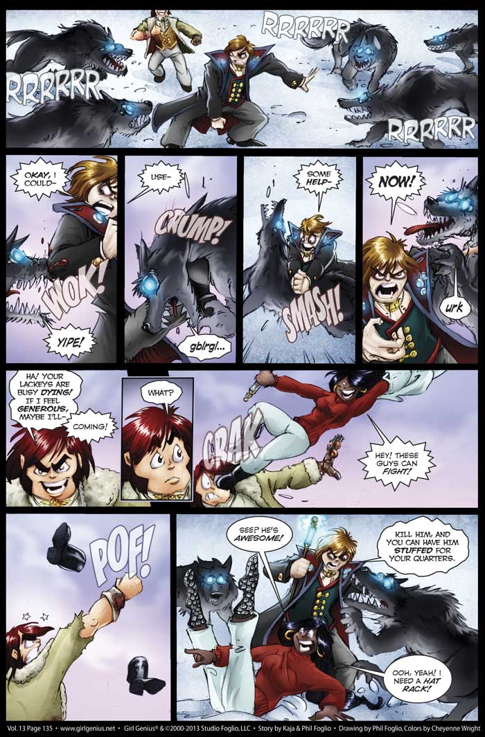 Read online Girl Genius (2002) comic -  Issue #13 - 136