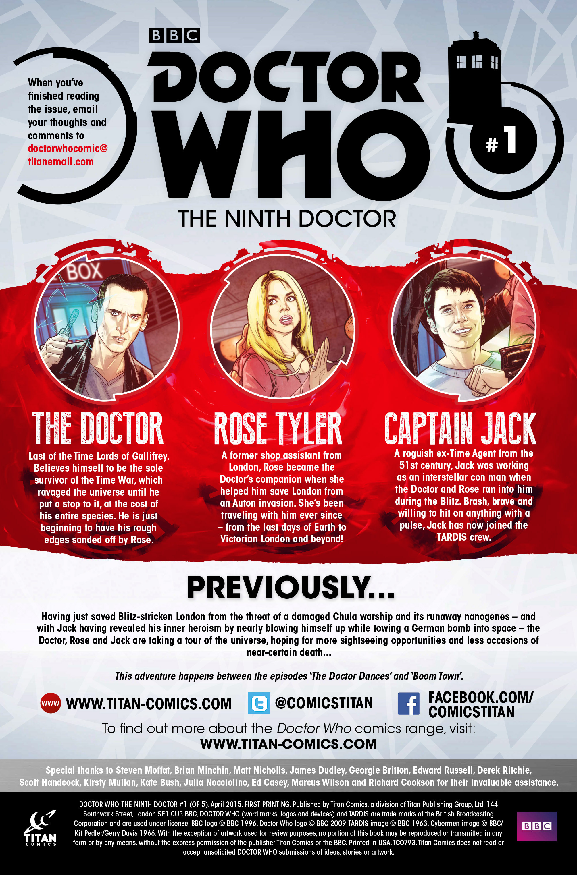 Read online Doctor Who: The Ninth Doctor (2015) comic -  Issue #1 - 5