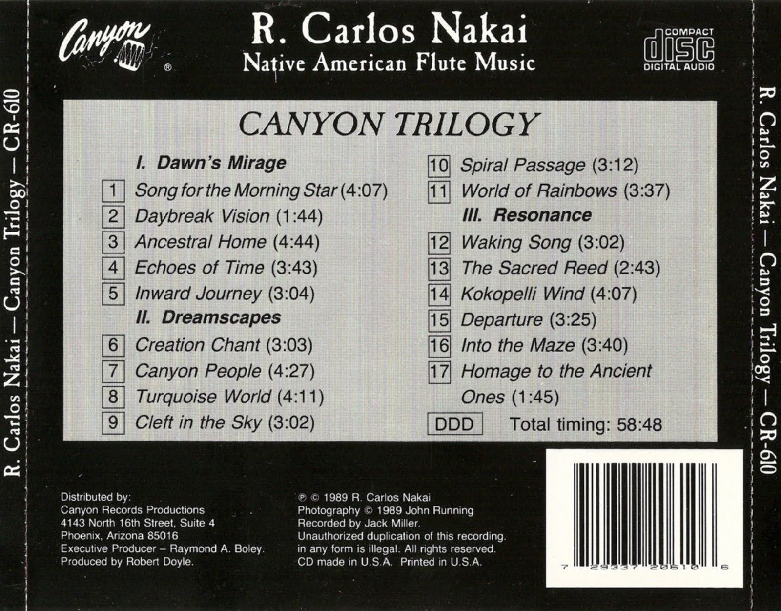 carlos nakai canyon trilogy