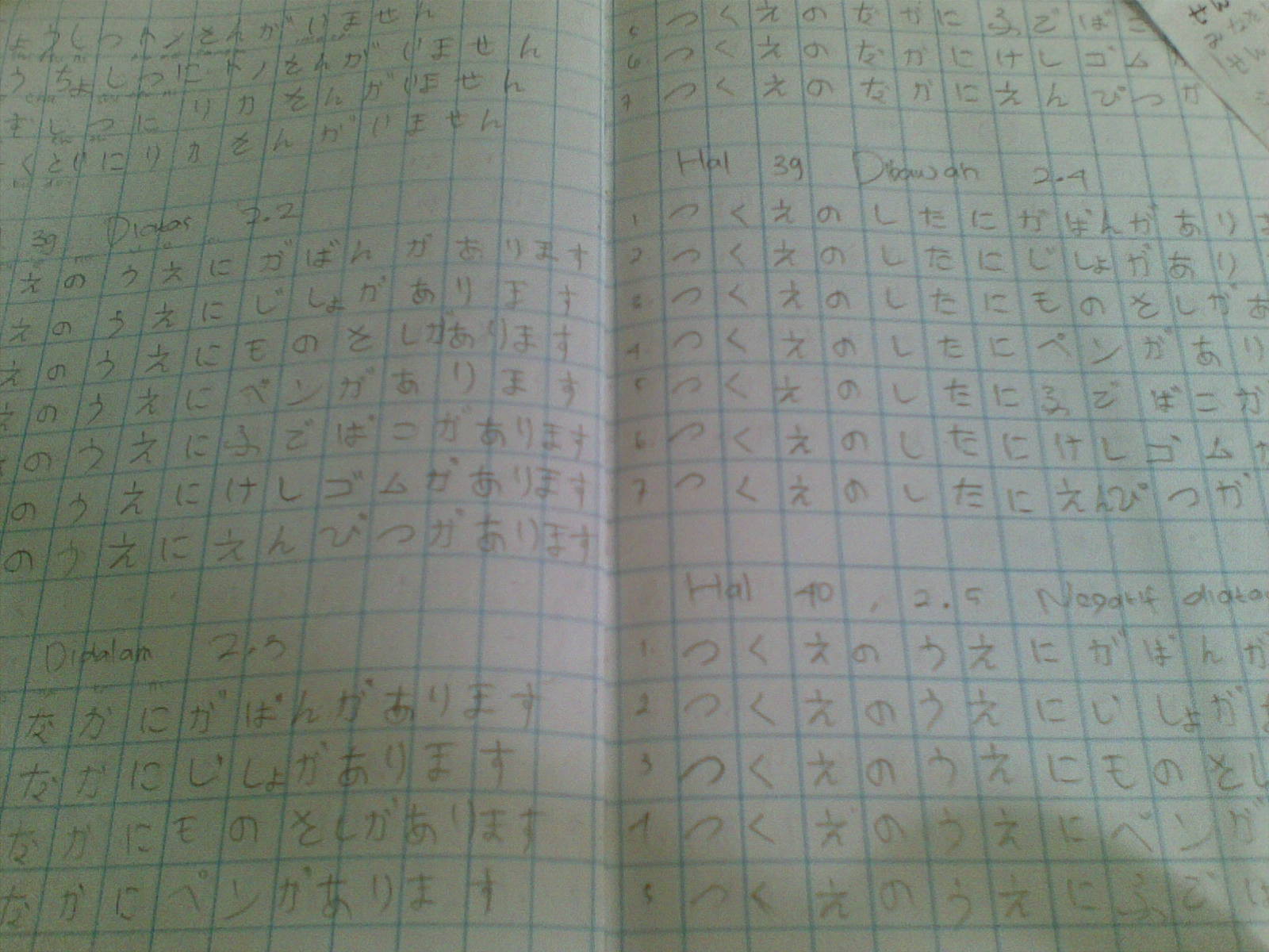 Ini termasuk bagian dari tugas tiap minggunya PR setelah semua hiragana selesai ditulis siaplah tuk katakana nulis dialog drama dalam basa jepang