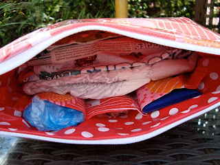 mousehouse: plastic covered zip purses
