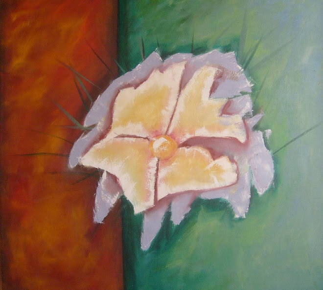 FLORES II (ÓLEO S/ TELA 60 X 60 CM