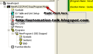 OMRON PLC programmer setting