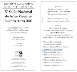 Invitación Xº Salón Nacional de Artes Visuales