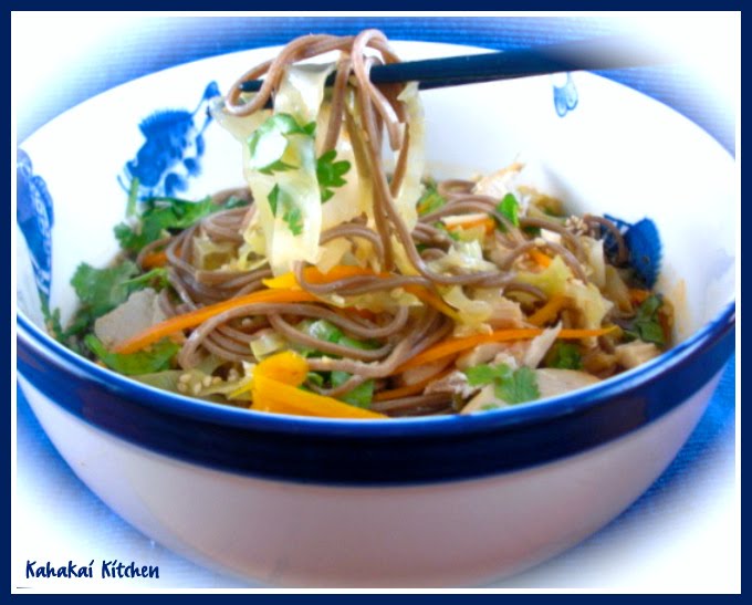 Kahakai Kitchen Buckwheat Soba Noodles with GingerGarlic Broth for Souper (Soup, Salad