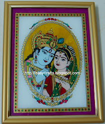 krishna painting glass radha tanjore easy simple indian creativity crafts explore