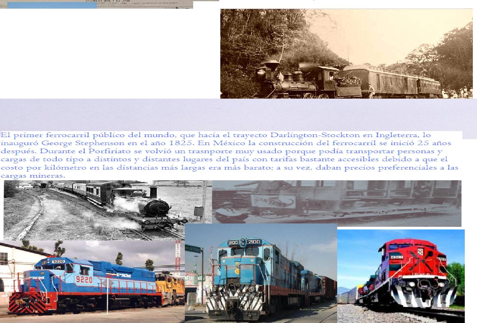 ferrocarriles en el porfiriato