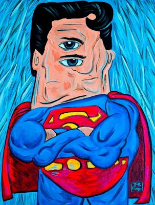 Super-heróis desenhados por Picasso