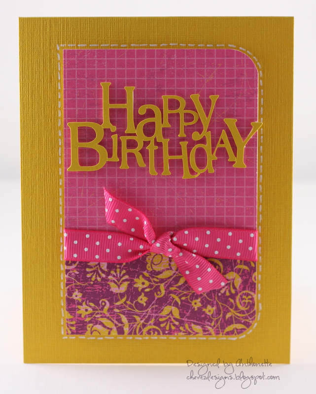 Chavez Designs: Happy 50th Birthday - A Trio of Cards