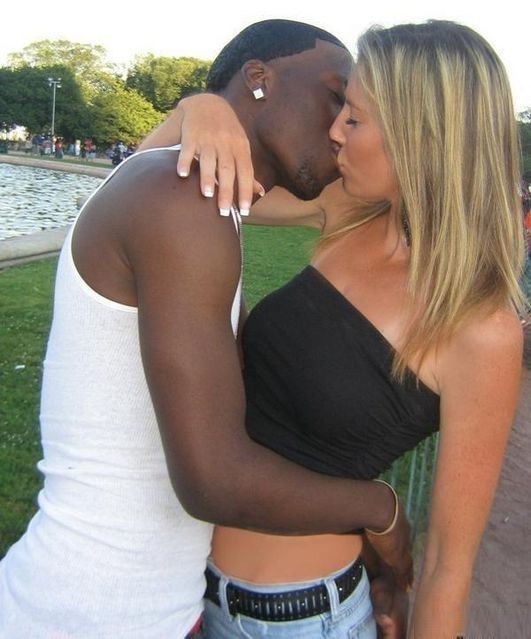 White Women Kissing their Black lovers.