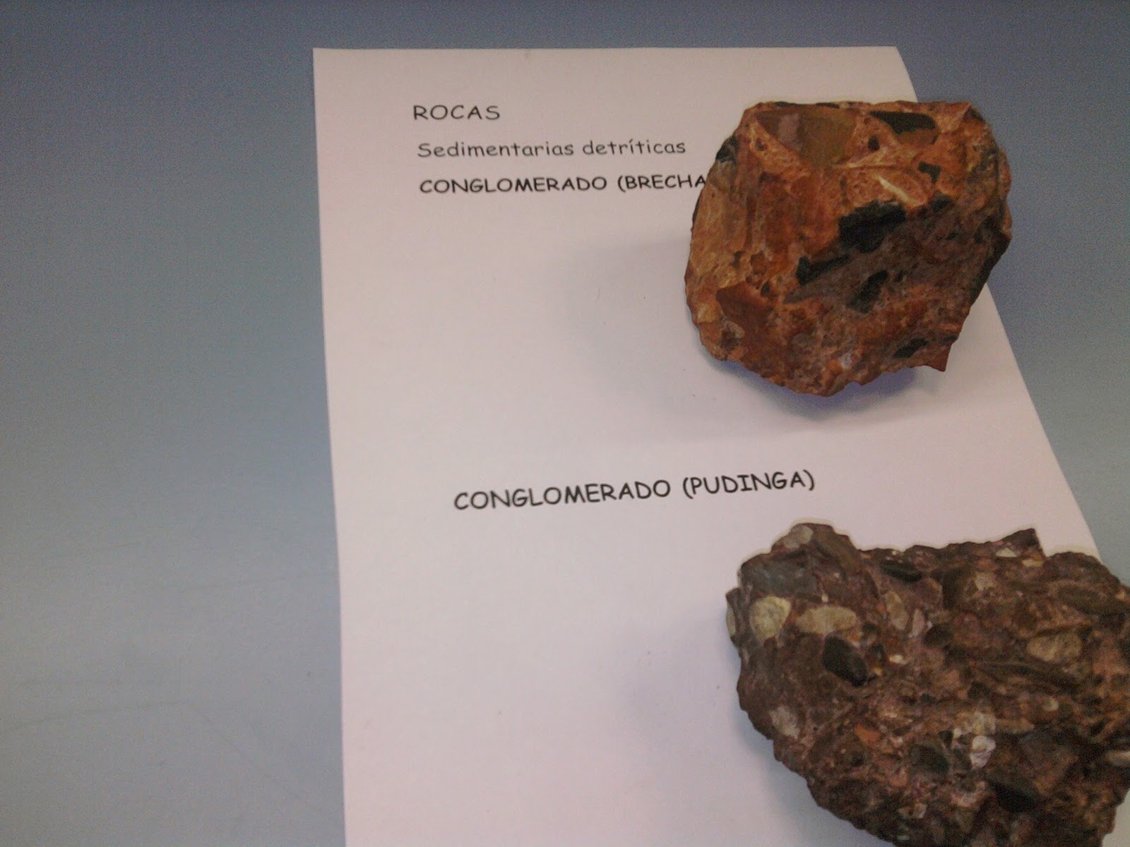 Geología: Conglomerado (brecha y pudinga)