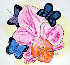 Orchid & Butterflies