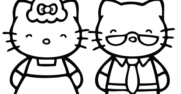 Coloring Pages: Hello Kitty sheet #1