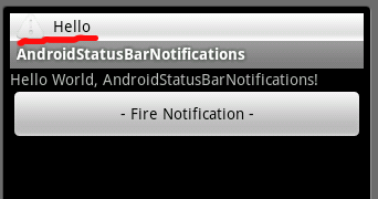 Status Bar Notification