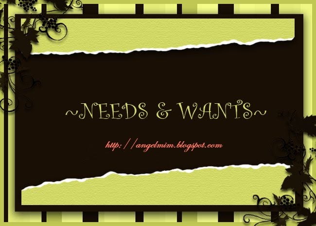 Needs & Wants