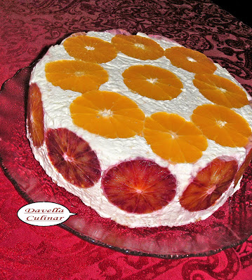 Gâteau à l'orange et mascarpone / Tort cu mascarpone si portocale