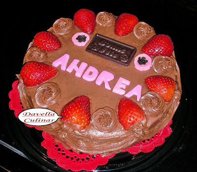 Tort cu ciocolata si capsuni ANDREA / Gateaux d’anniversaire au chocolat et aux fraises ANDREA