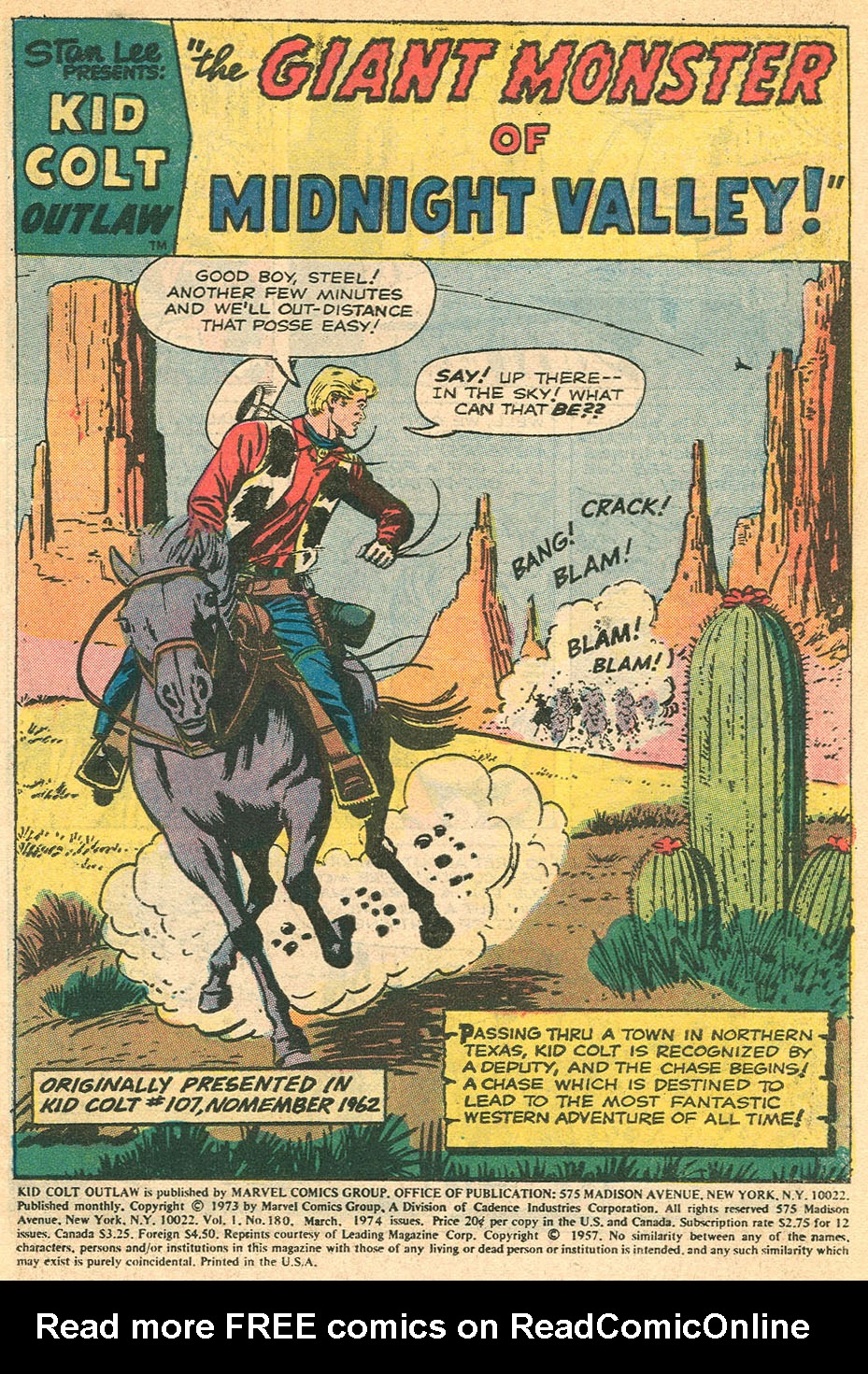 Read online Kid Colt Outlaw comic -  Issue #180 - 3