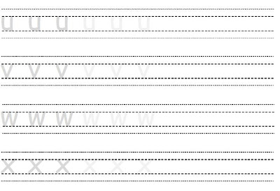 Kids alphabet writing