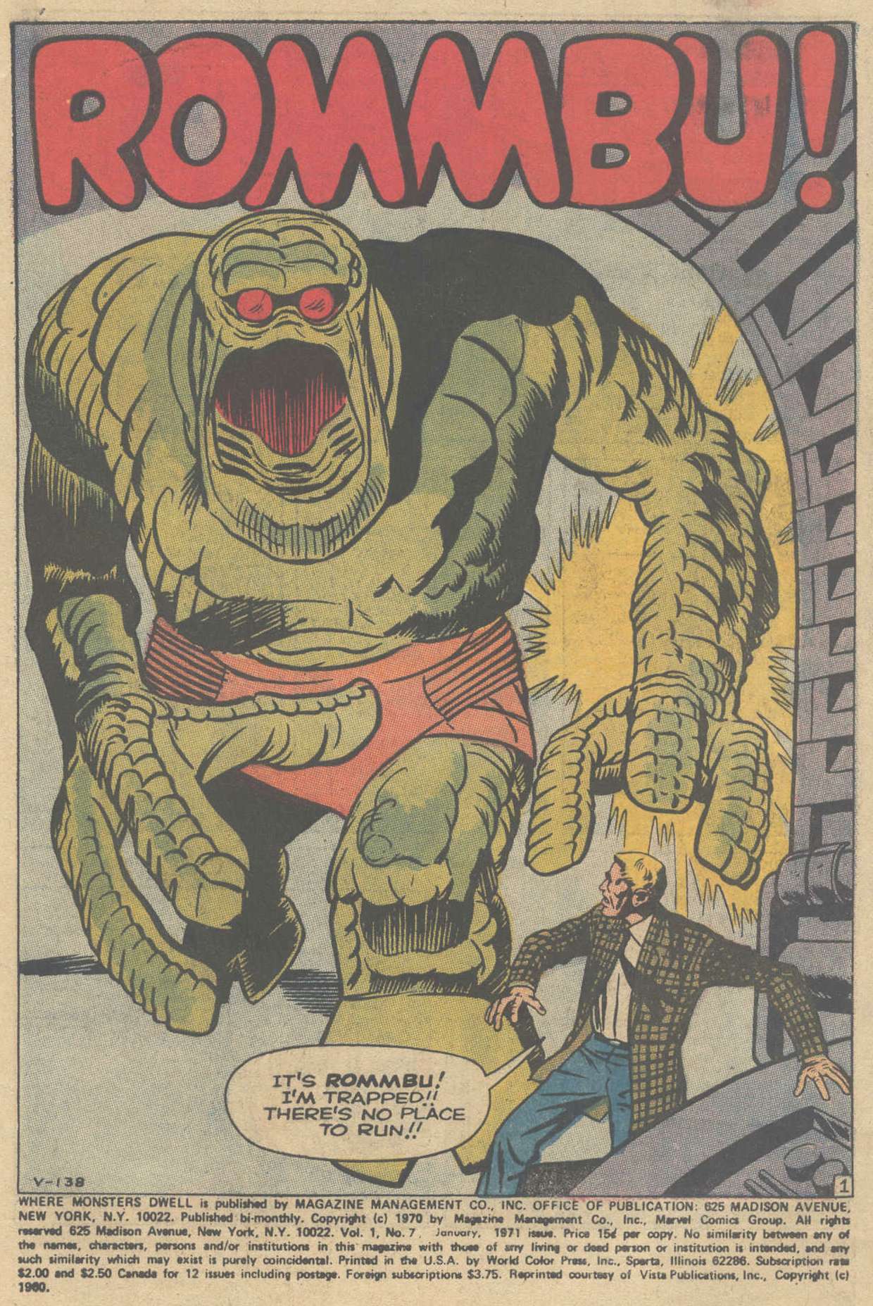 Read online Where Monsters Dwell (1970) comic -  Issue #7 - 3