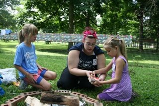 girl camp bluffton beat roberts bunch vivien scouts jessi midson starting fire