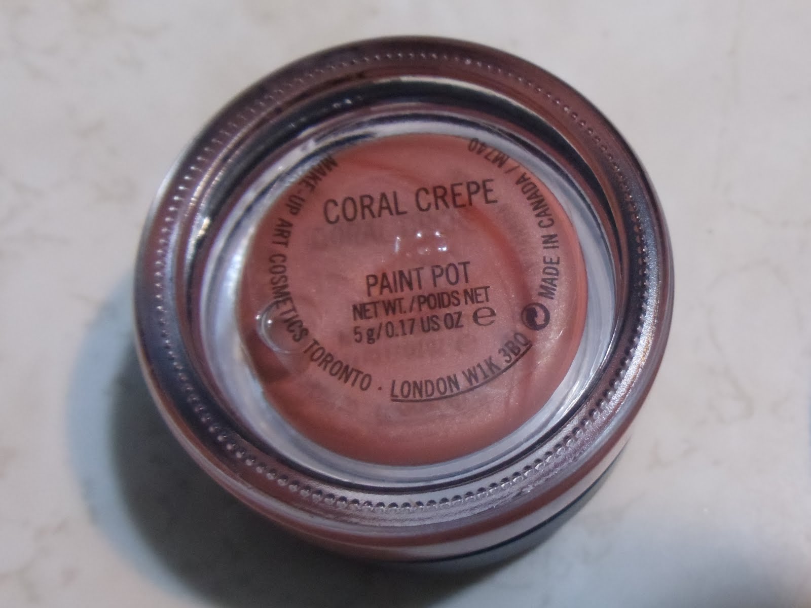 Everything Lovely & Chic Review MAC Coral Crepe Paint Pot (PretAPapier)
