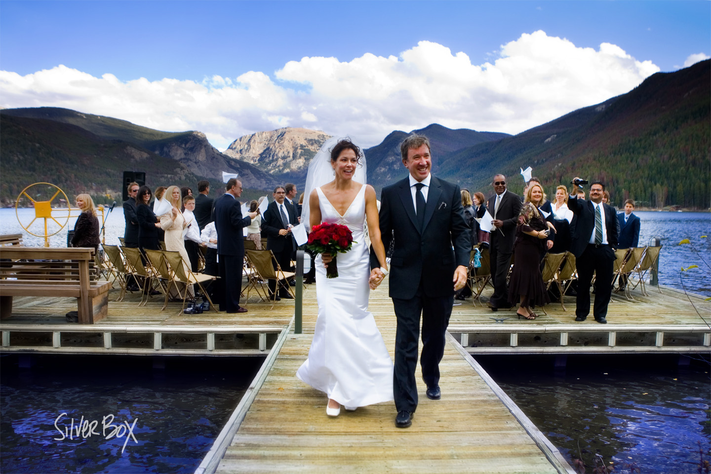 ?Tim Allen and Jane Hajduk on their wedding