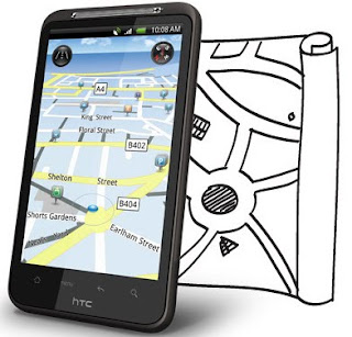 HTC Desire HD with TomTom Map