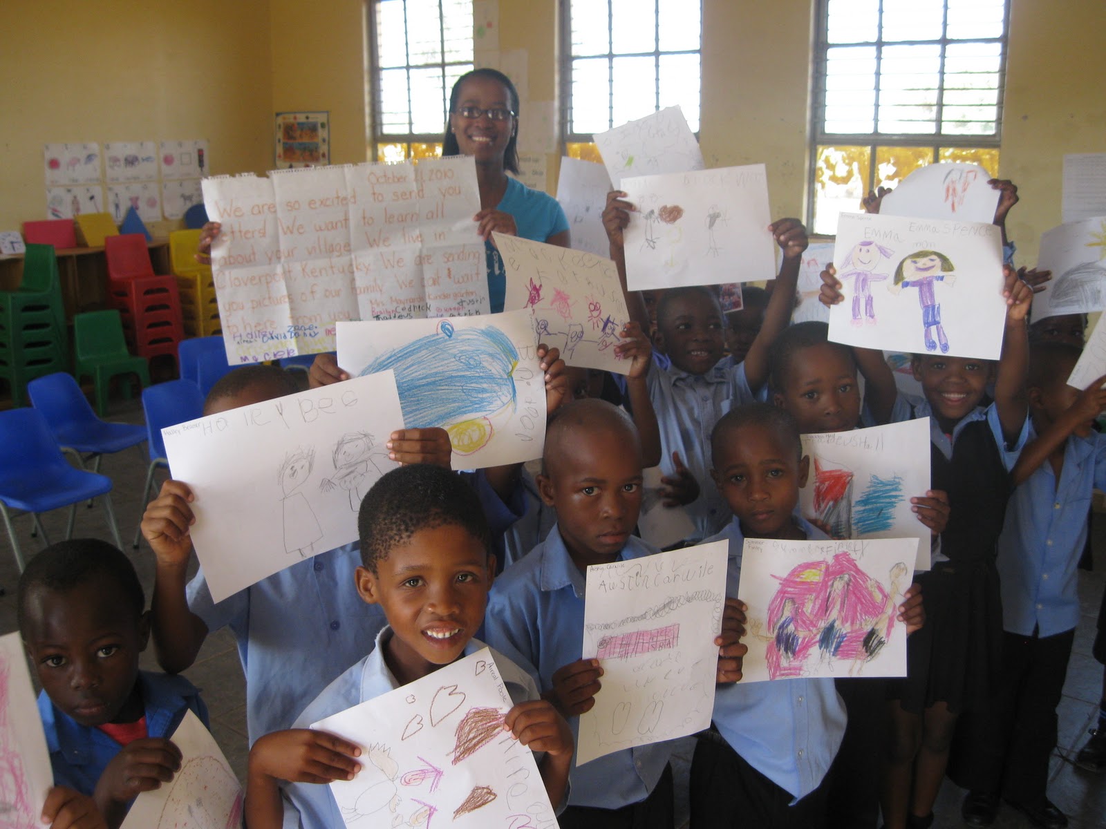 Karen Kaye in South Africa World Wise Schools South Africa meet