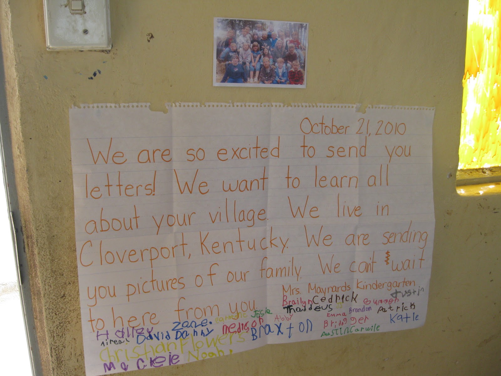 Karen Kaye in South Africa World Wise Schools South Africa meet