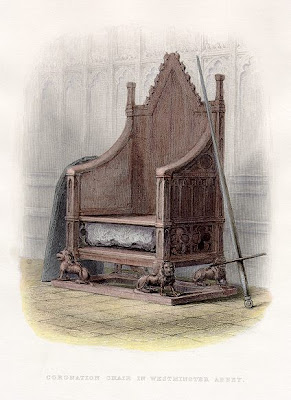 Coronation Chair and Stone of Scone,in A History of England (1855)