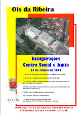 Programa de inauguração do Centro Social da ARCOR