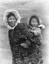 Inuit Woman and Child