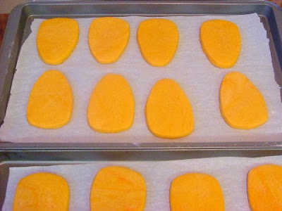 Orange-tinted Candy Corn Cookies