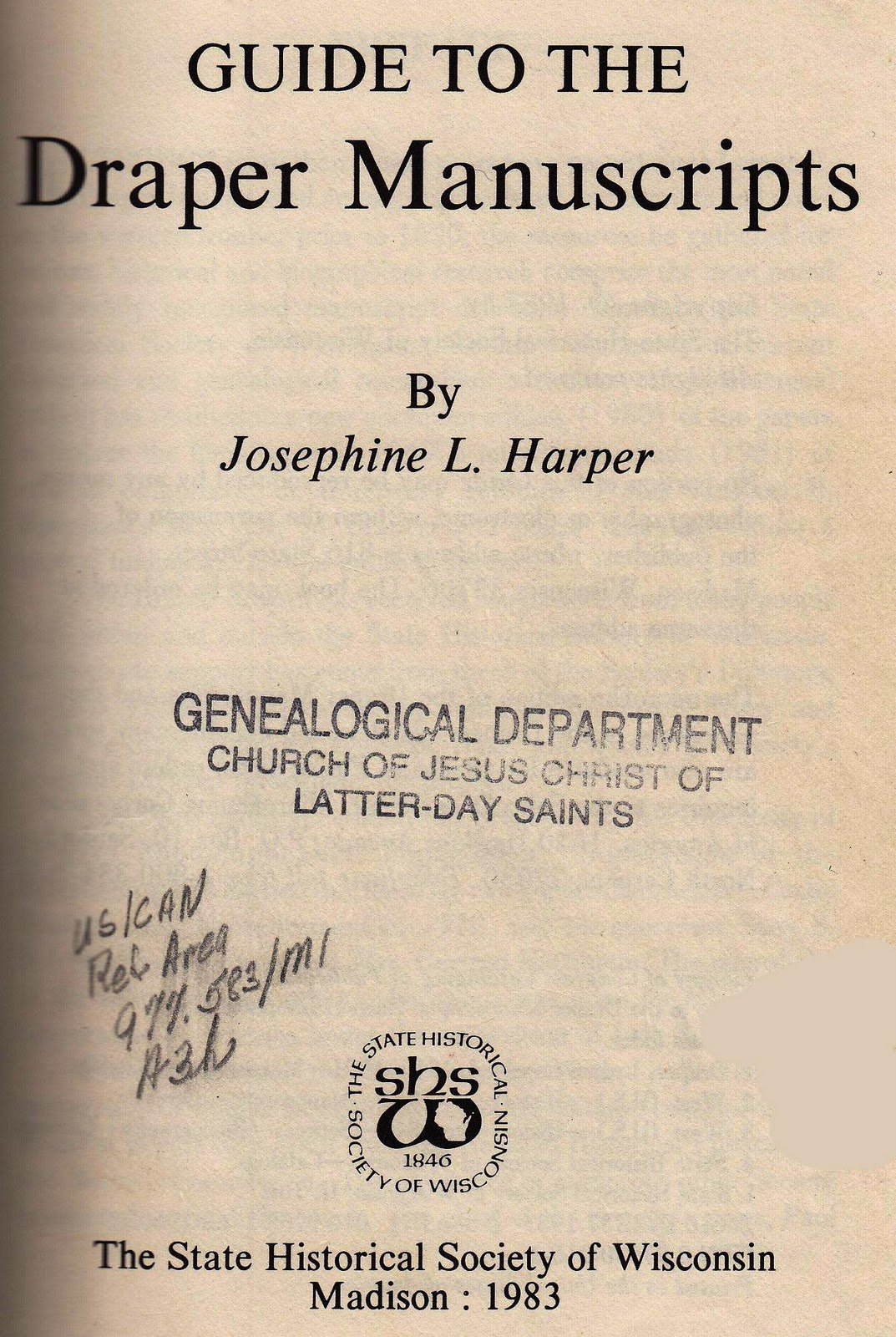 manuscript title page series manuscript title page series