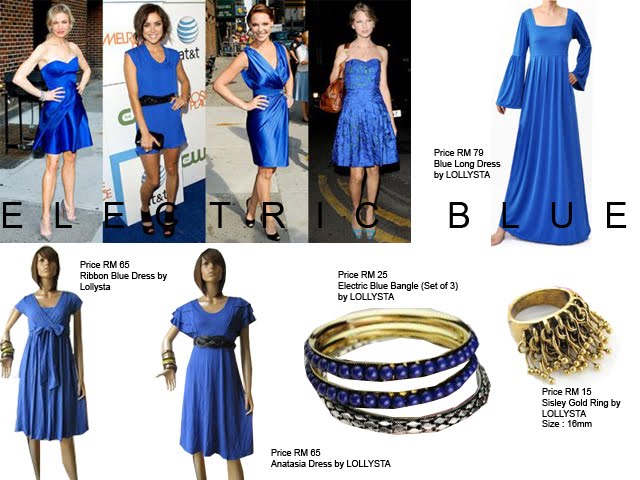Lollysta.: Electric Blue Dresses and Accessories!!