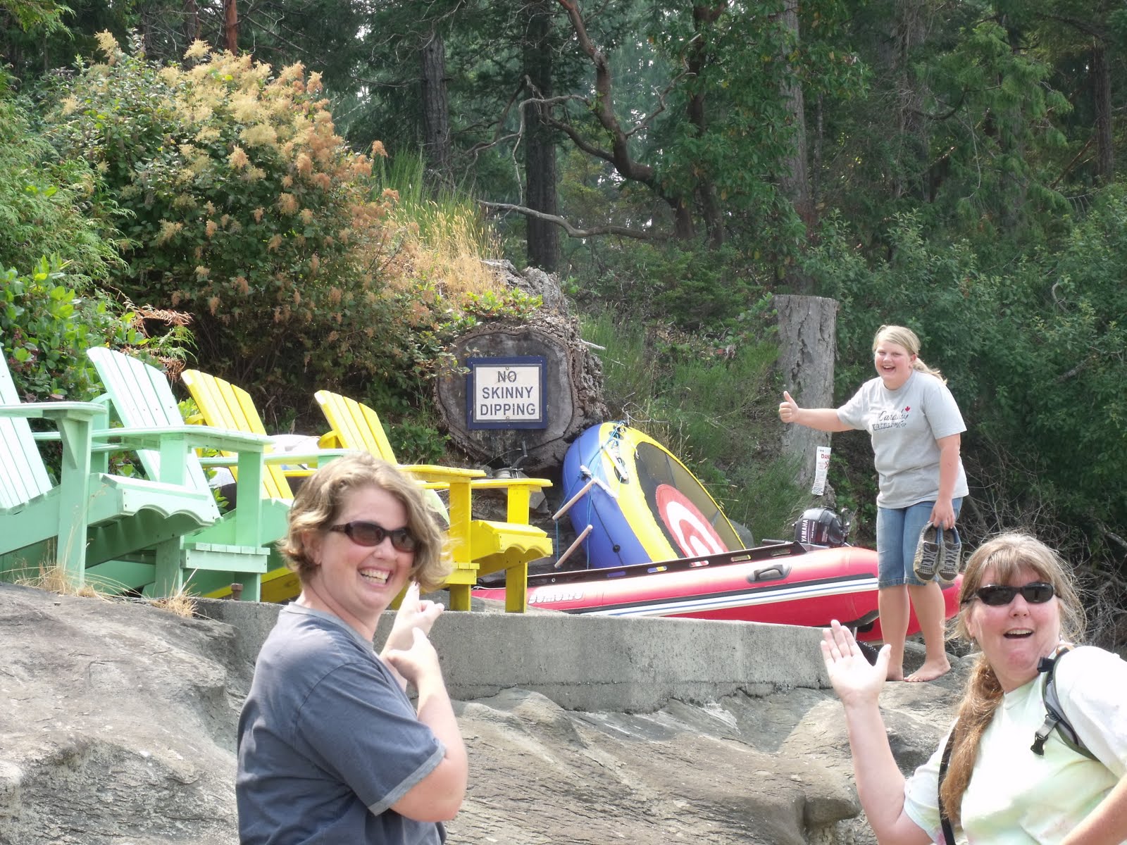 Catching up with the Krazy Kramers Gabriola Island and yes the Kramer's survived camping )