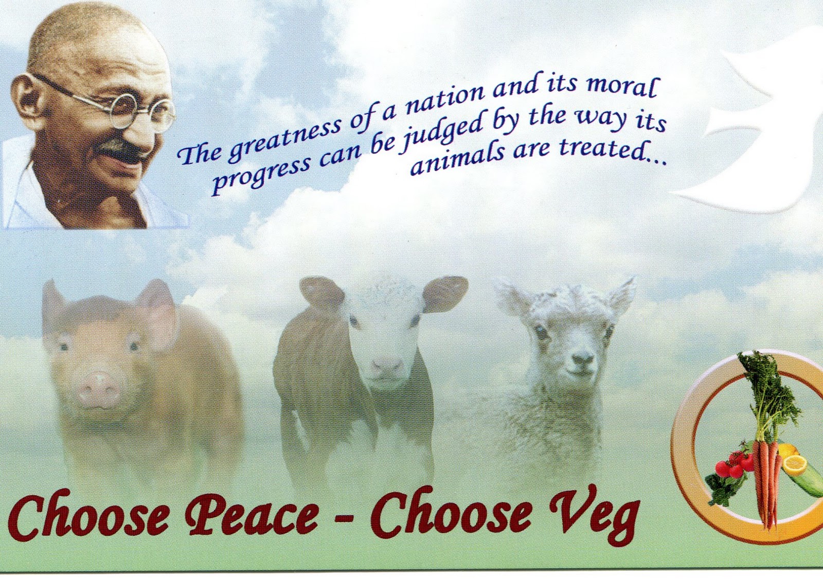 Peace to All Beings: Gandhi would have loved World Farm Animals Day