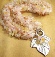 Rose quartz clusters