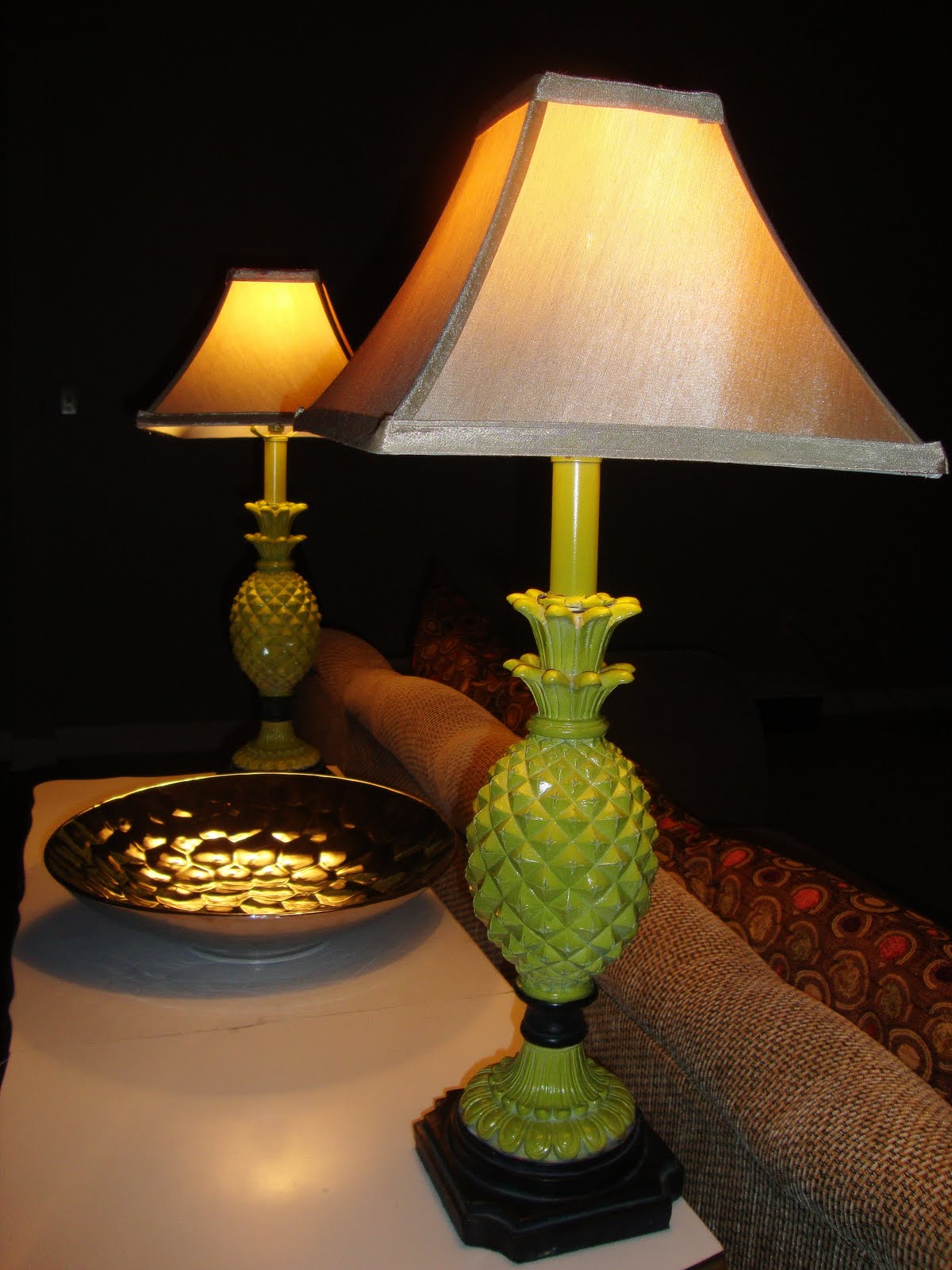 Amazing Grays Pineapple Lamps