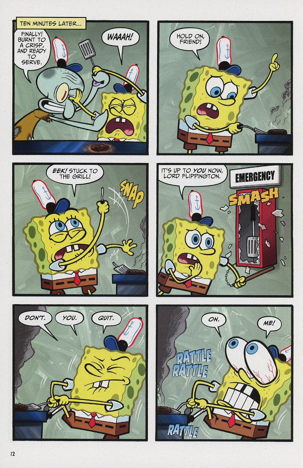 Tip: Click on the SpongeBob Comics 4 comic image to go to the next page. 