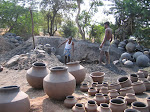 Potters ready to fire their goods